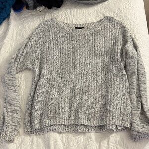 Forever 21 Marled Gray Crew Neck Sweater